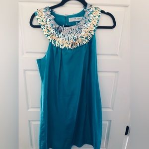 Beautiful teal with accents Trina Turk dress!